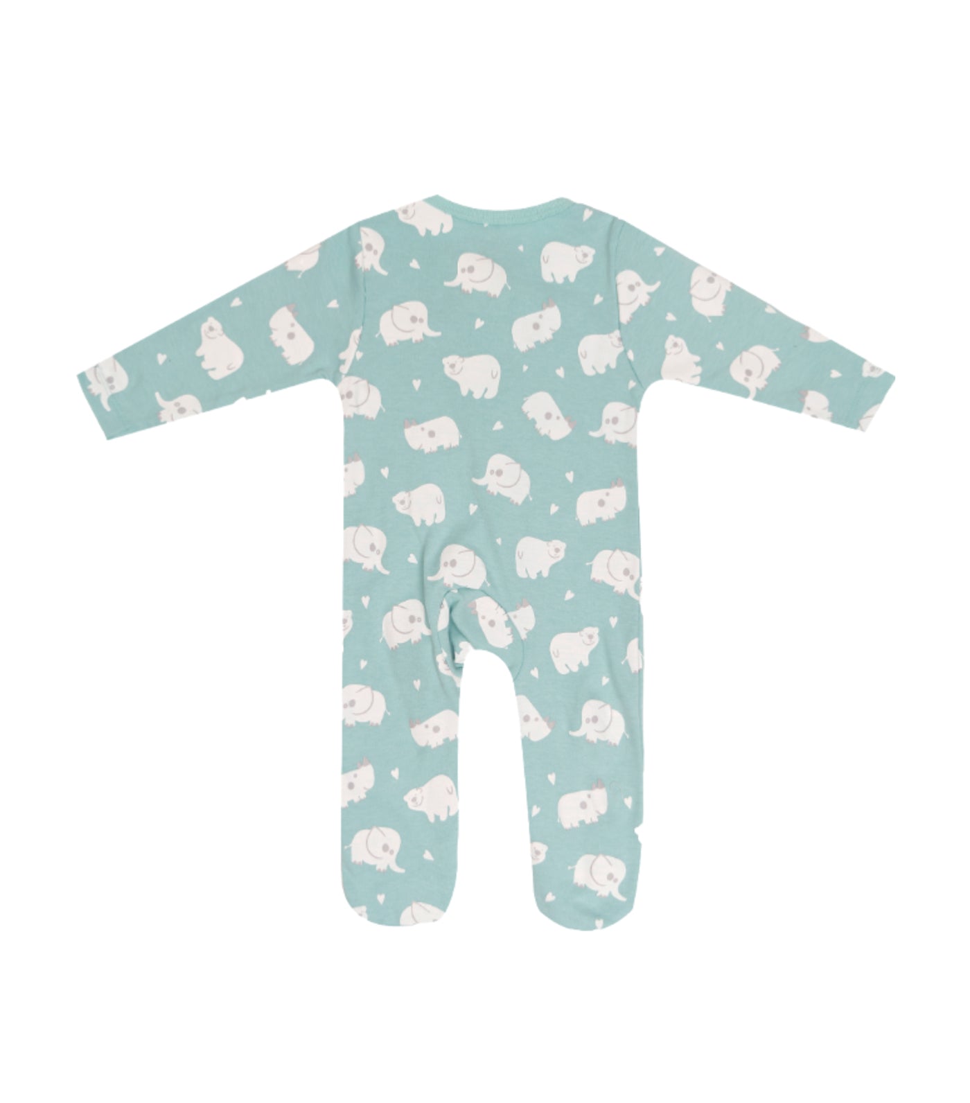 Animal Zipper Footie - Harbor