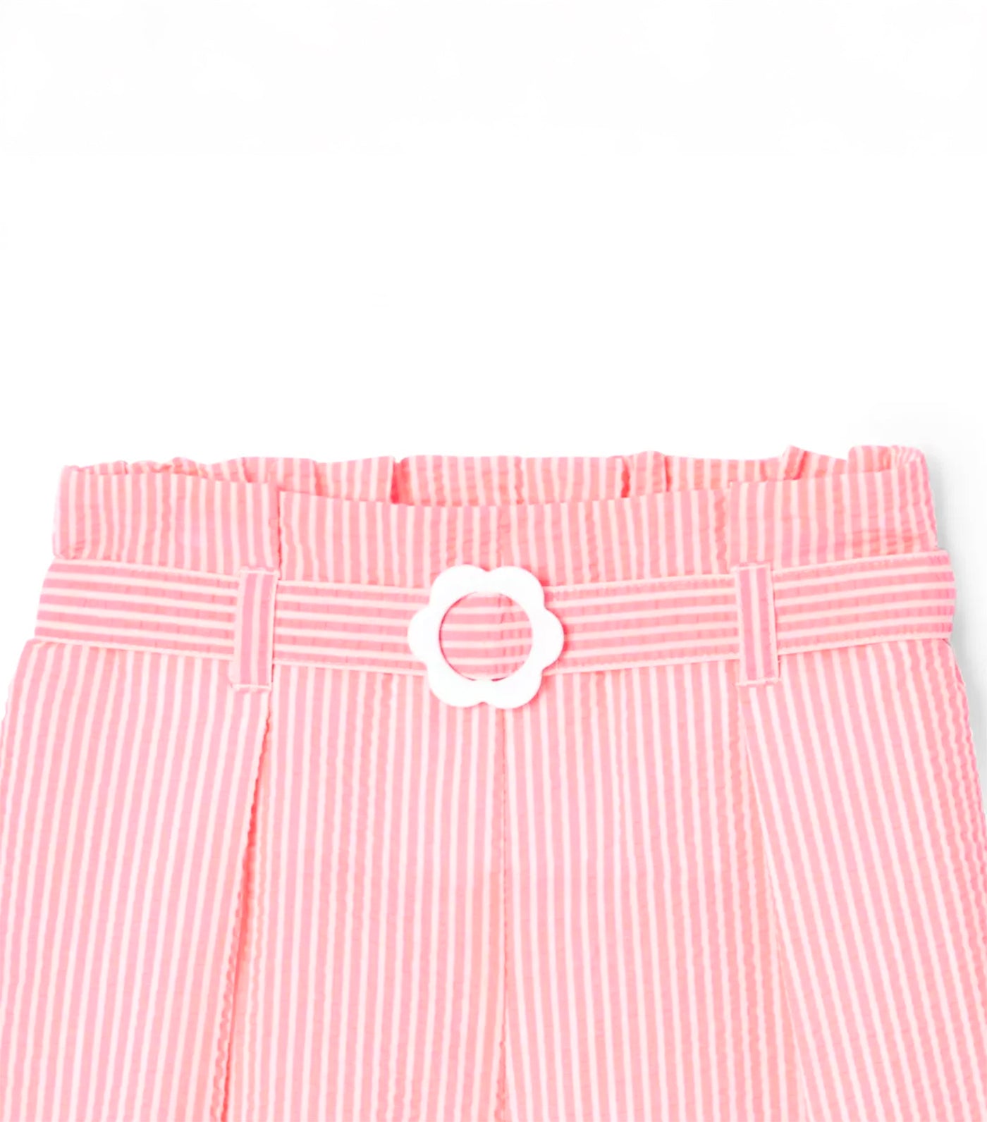 Calandre Shorts Blanc/Corail