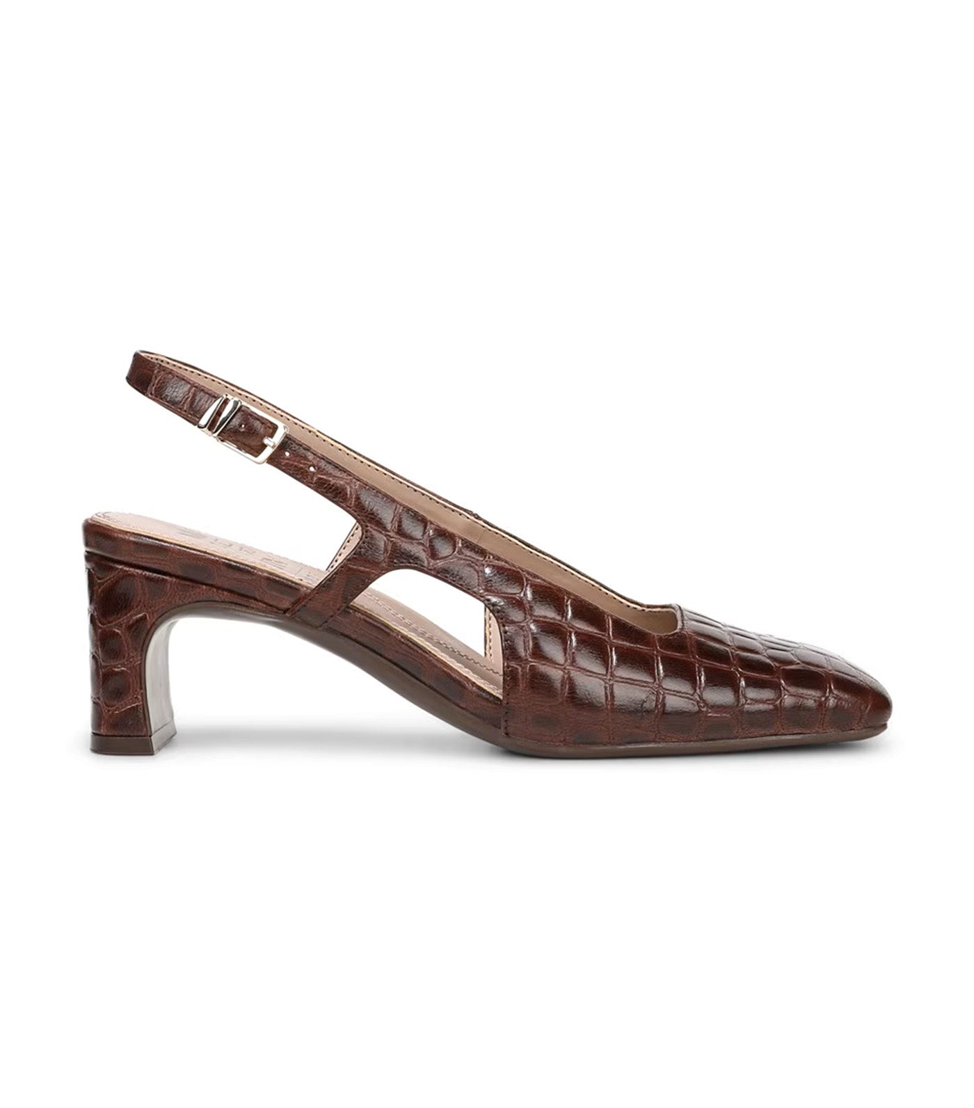 Naturalizer Carmen Slingback Cappuccino Croco Leather
