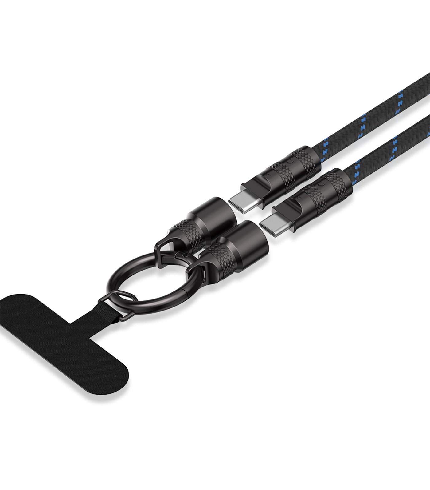 Complimentary Multi-Functional Push-Pull Lanyard Charging Cable