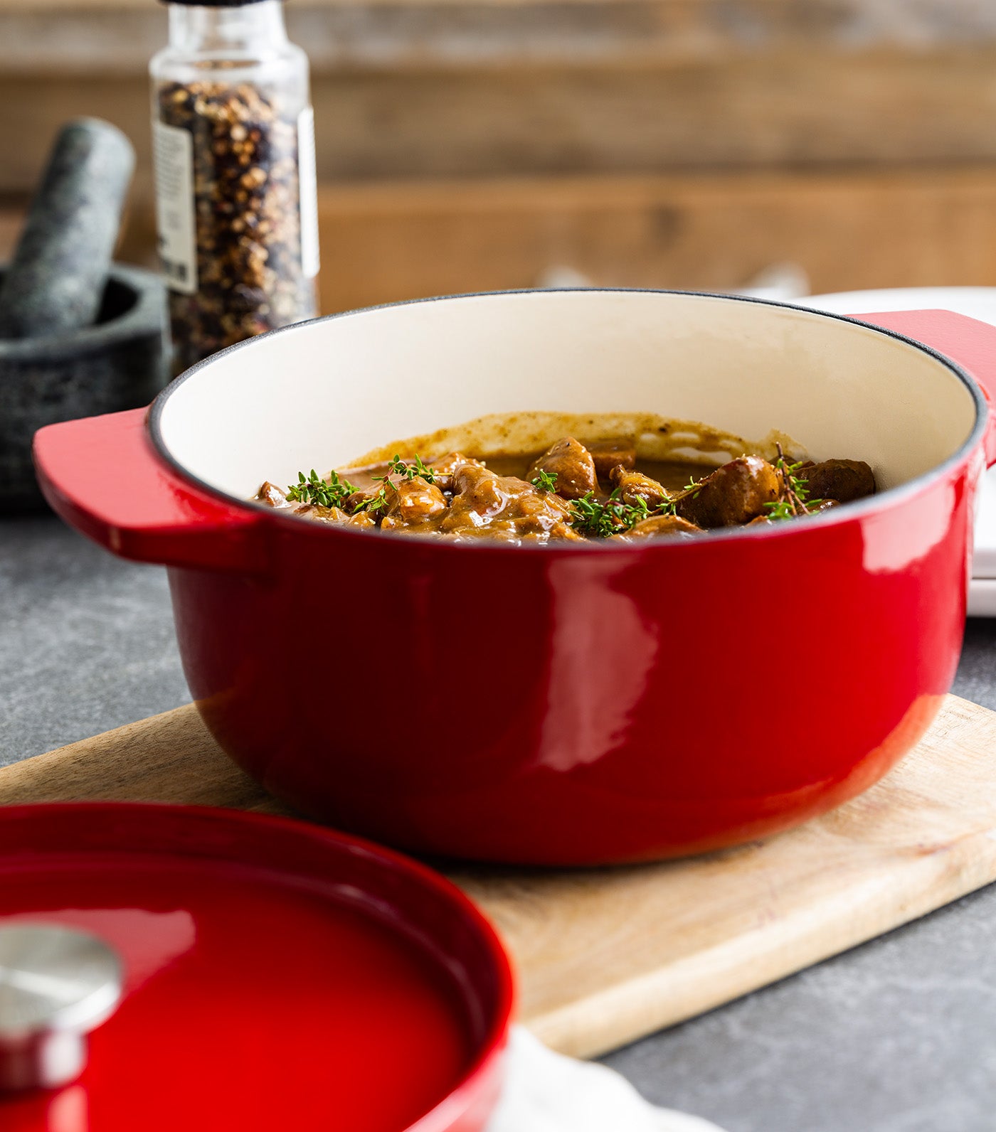 Cast Iron Casserole with Lid