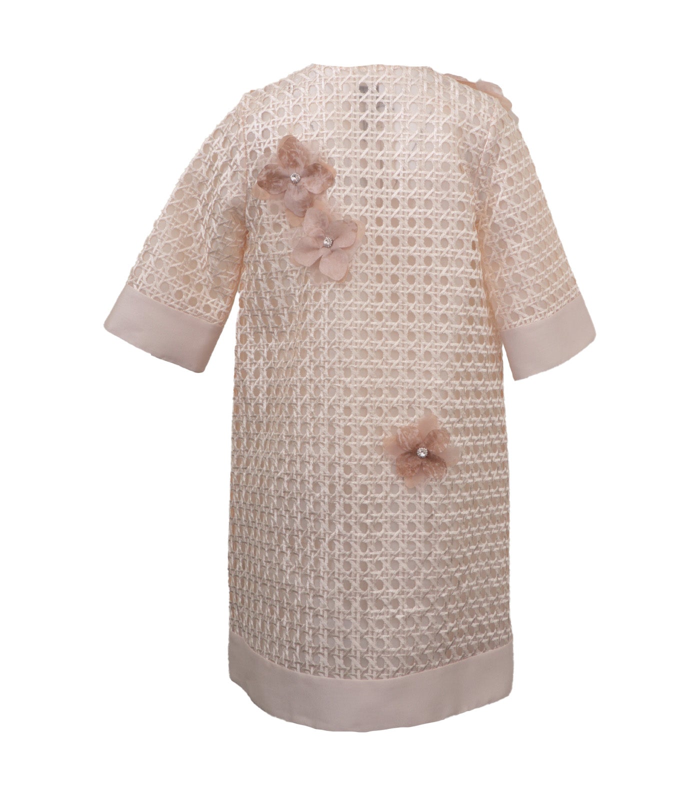 Niklaus Dustcoat with Cutout Appliques Beige