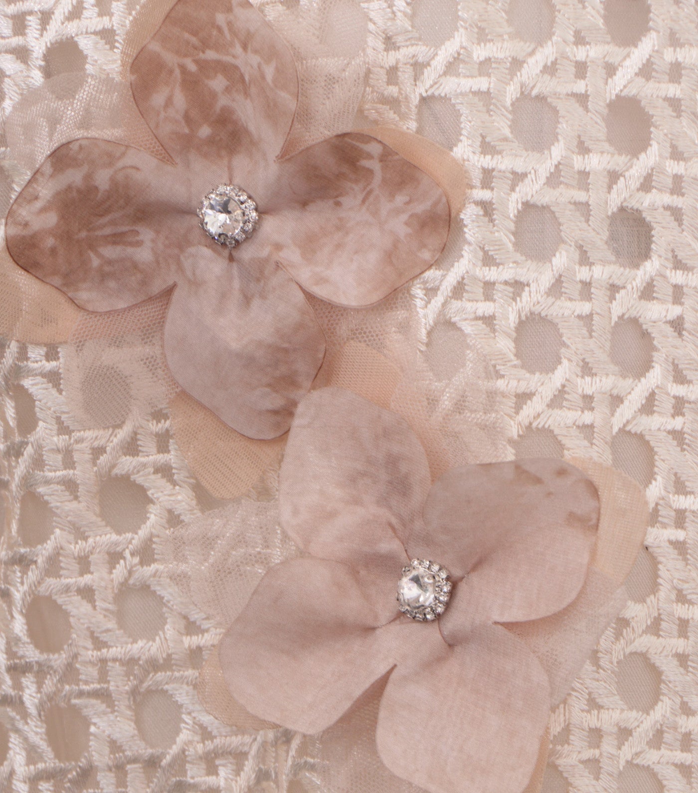 Niklaus Dustcoat With Cutout Appliques Beige