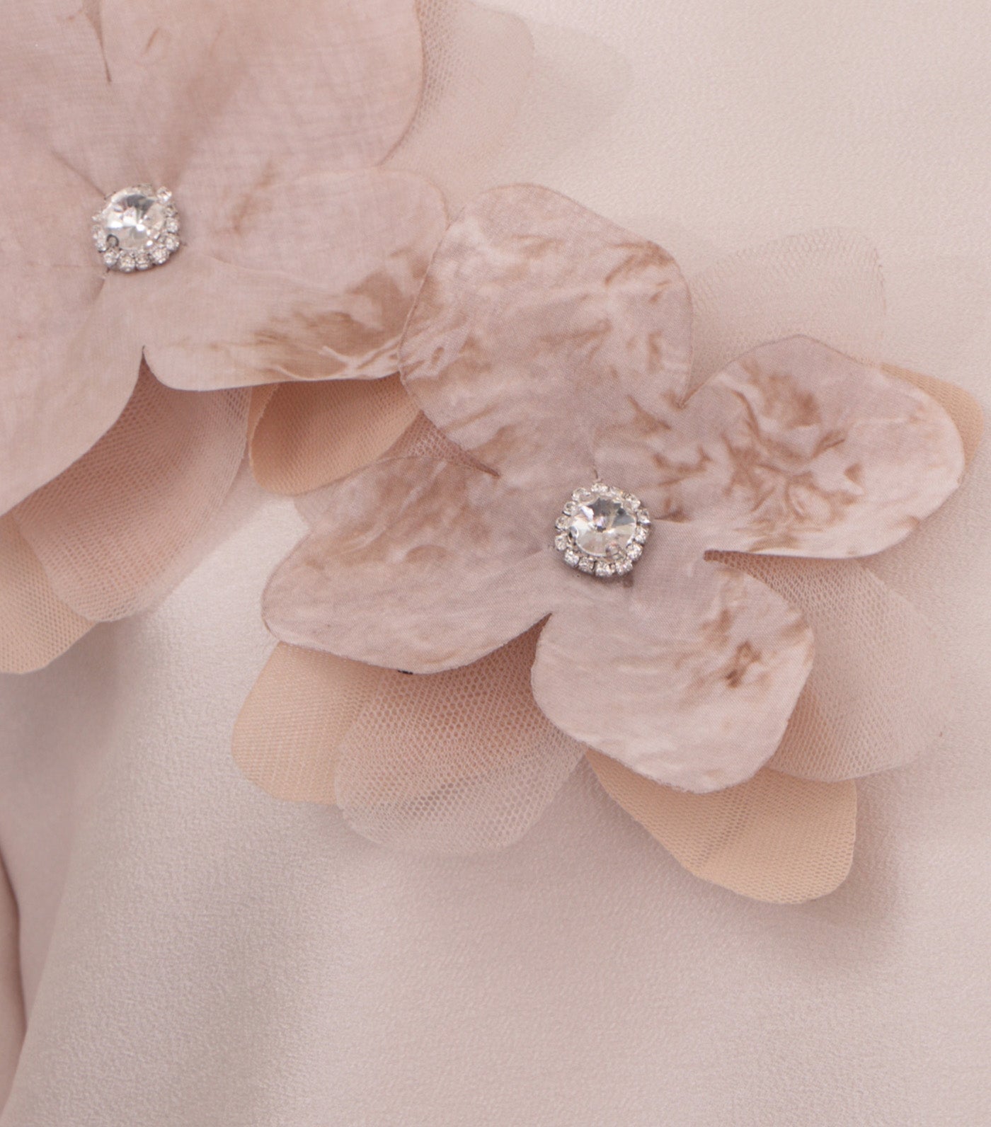 Nikola Dress with Cutout Applique Beige