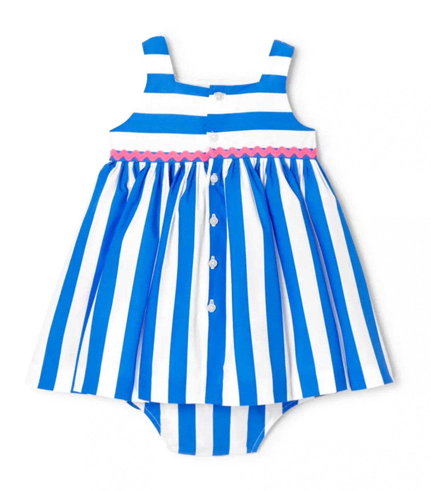 Chantalou Dress Blanc/Bleu