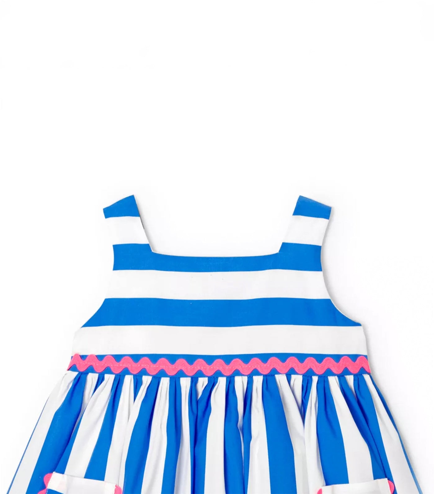 Chantalou Dress Blanc/Bleu