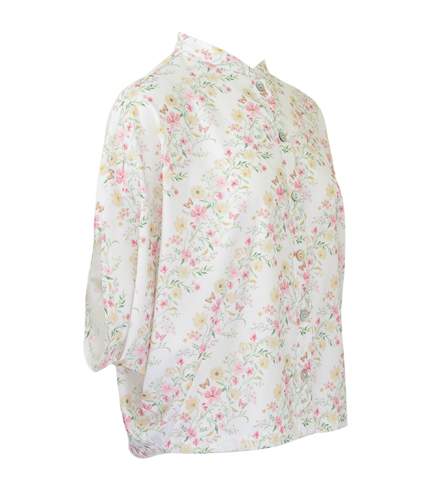 Criselda Angie Buttondown Blouse Printed Floral