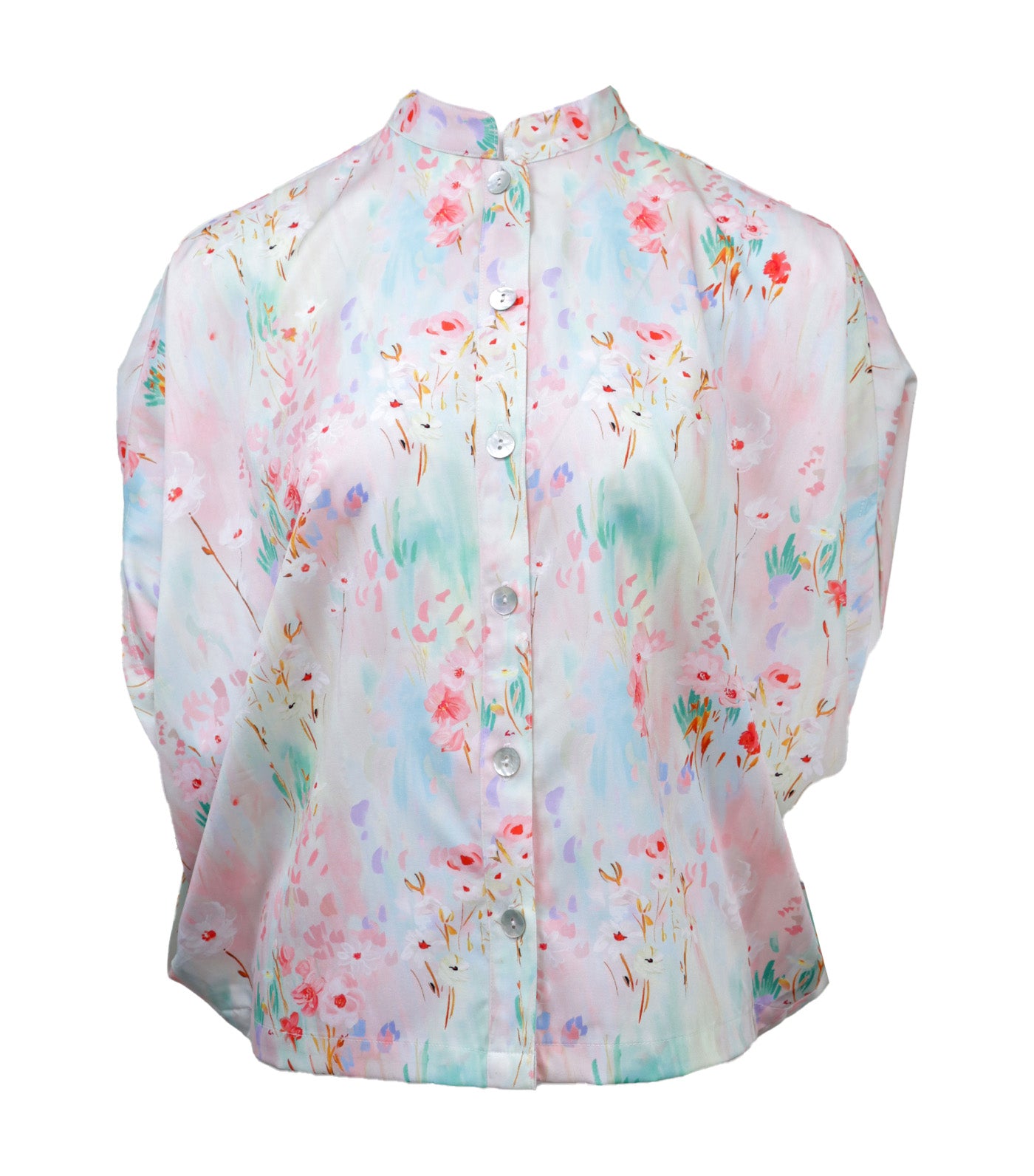 Criselda Angie Blouse Multicolor Pastel Florals