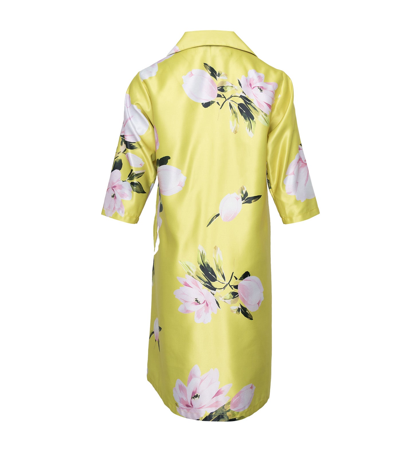 Criselda Ava Collared Buttondown Dress Yellow Floral