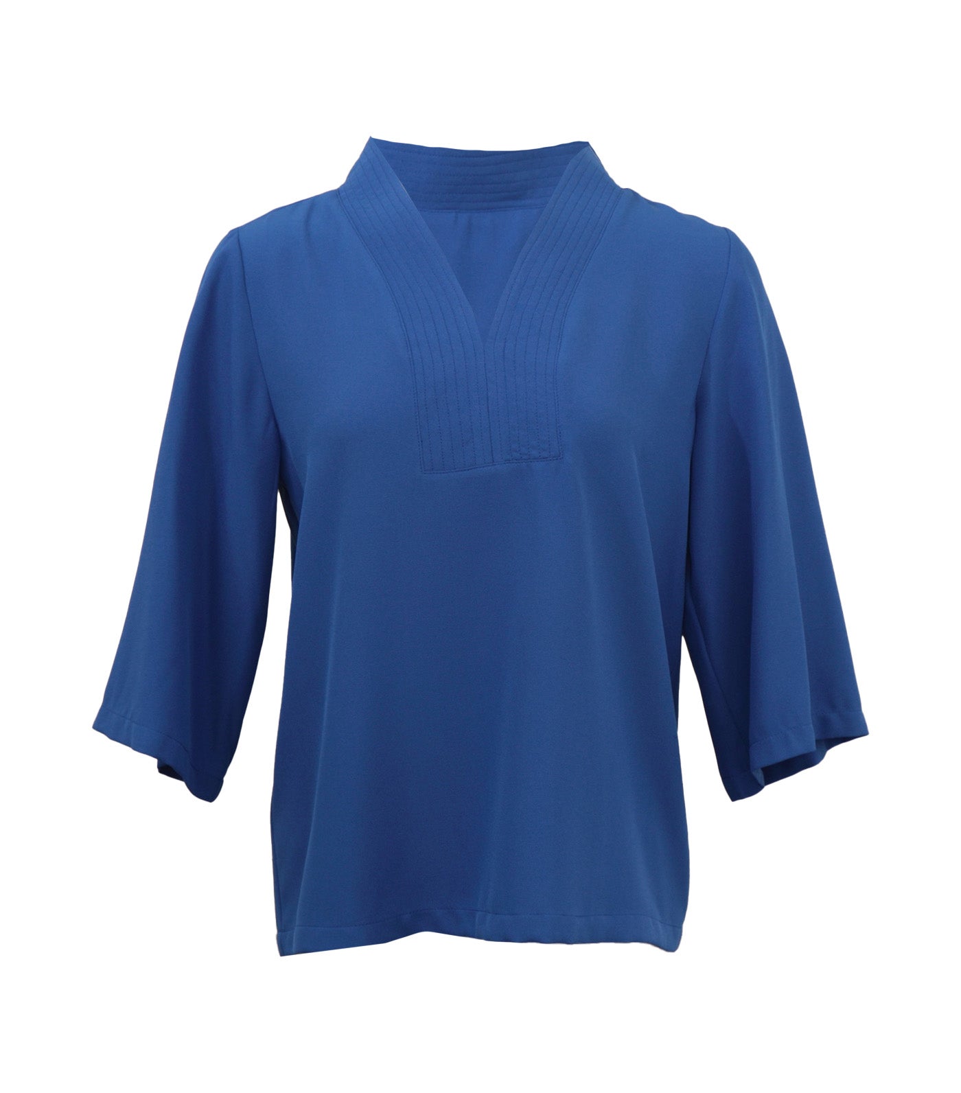 Carmela V-Neck Blouse Blue