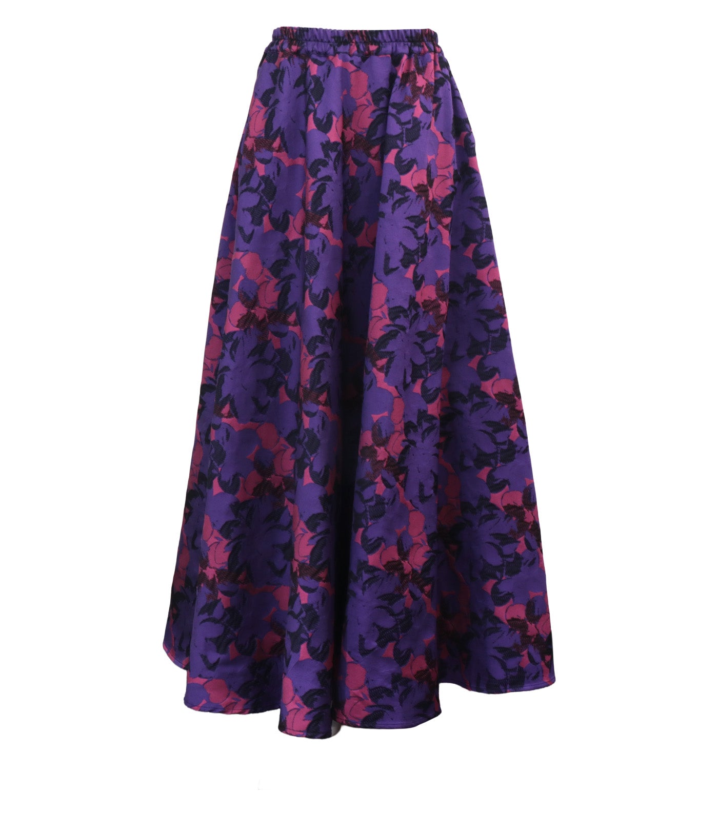Criselda Embay Printed Skirt Purple and Pink Multicolor