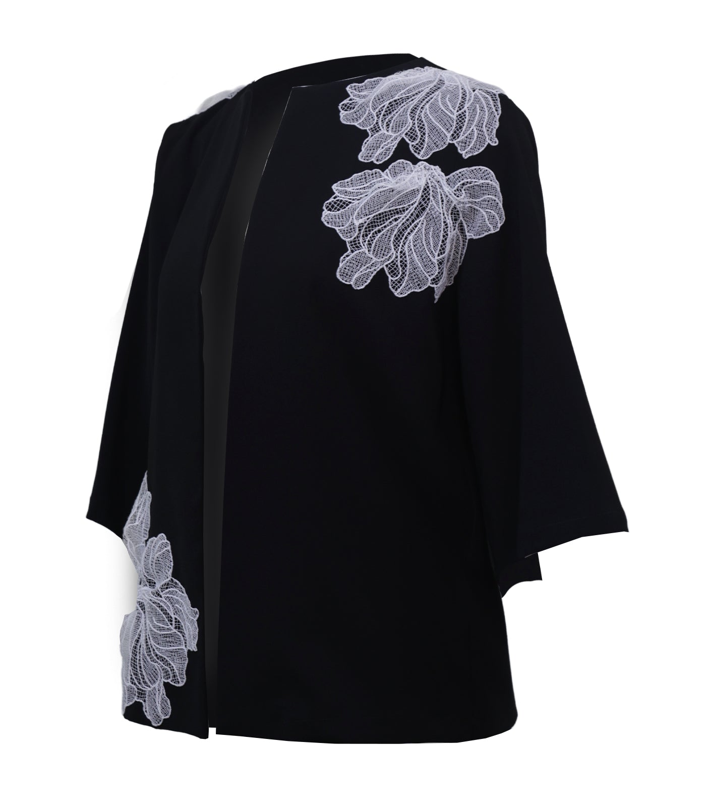 Criselda Emcee Jacket with Applique Black