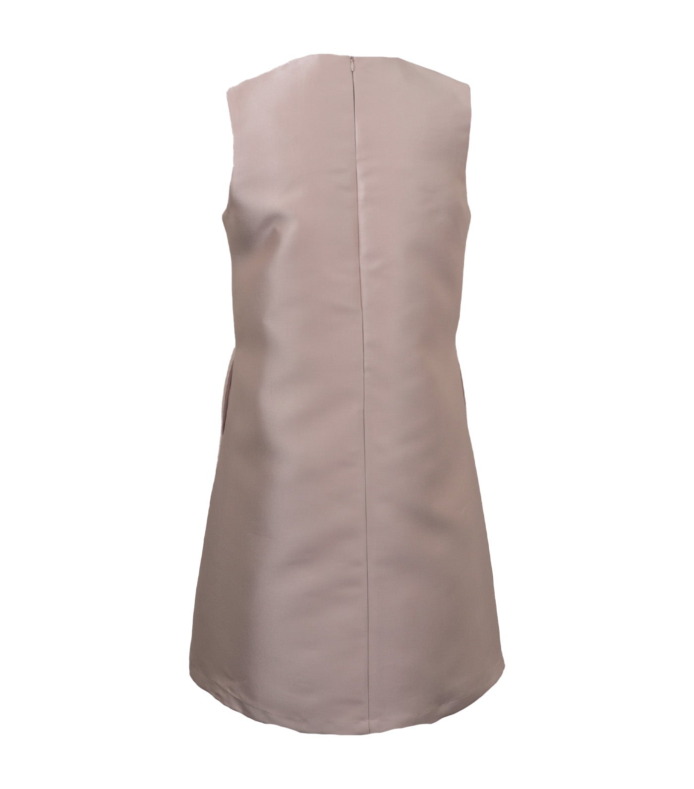 Criselda Emmad Sleeveless Dress with Pins Beige