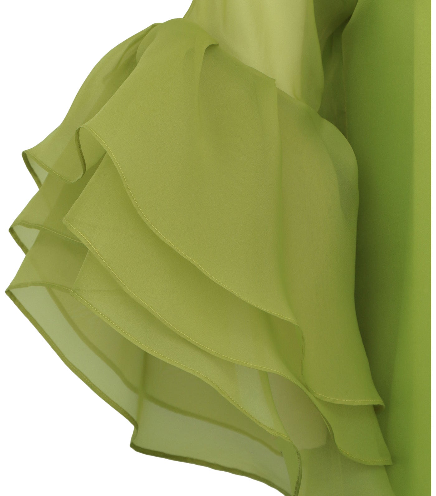 Criselda Ilivia Organza Dress Yellow Green