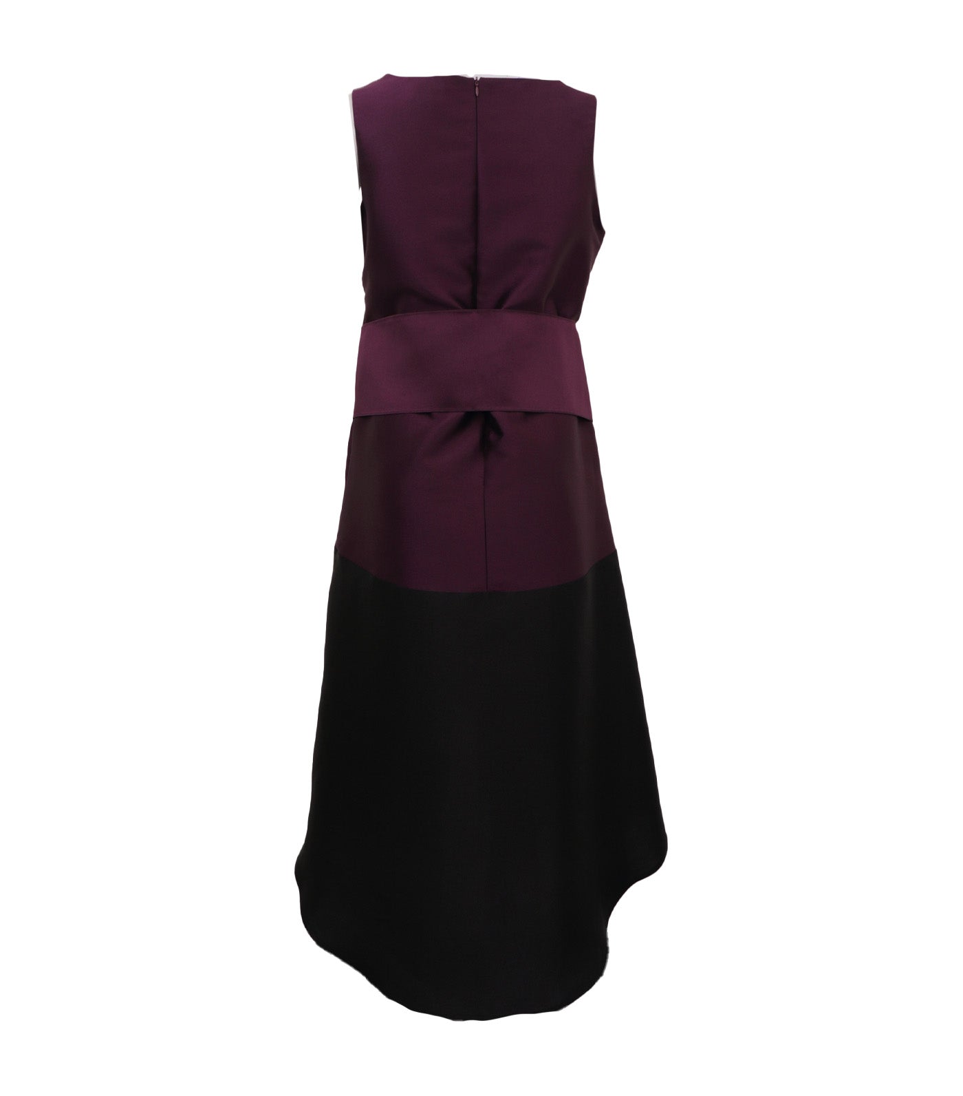 Criselda Ilonna Long Back Dress Dark Purple and Black