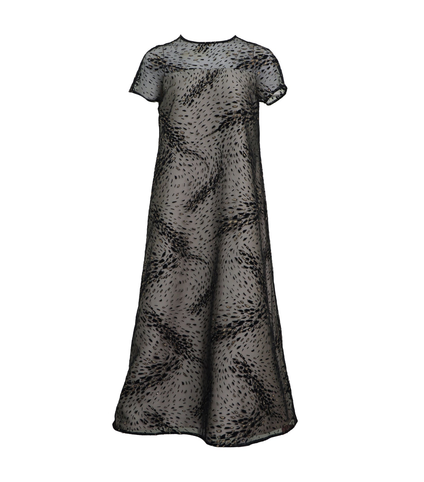 Criselda Nurvi Long Gown Black with Cream Lining