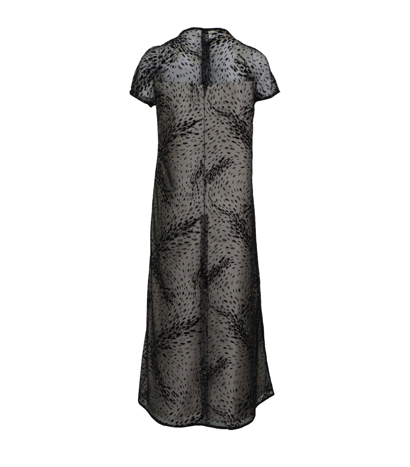 Criselda Nurvi Long Gown Black with Cream Lining