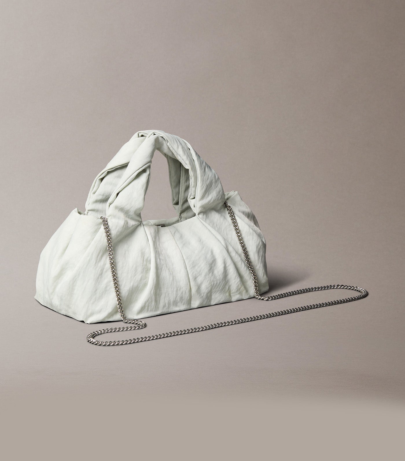 Twisted Nylon Crossbody Bag