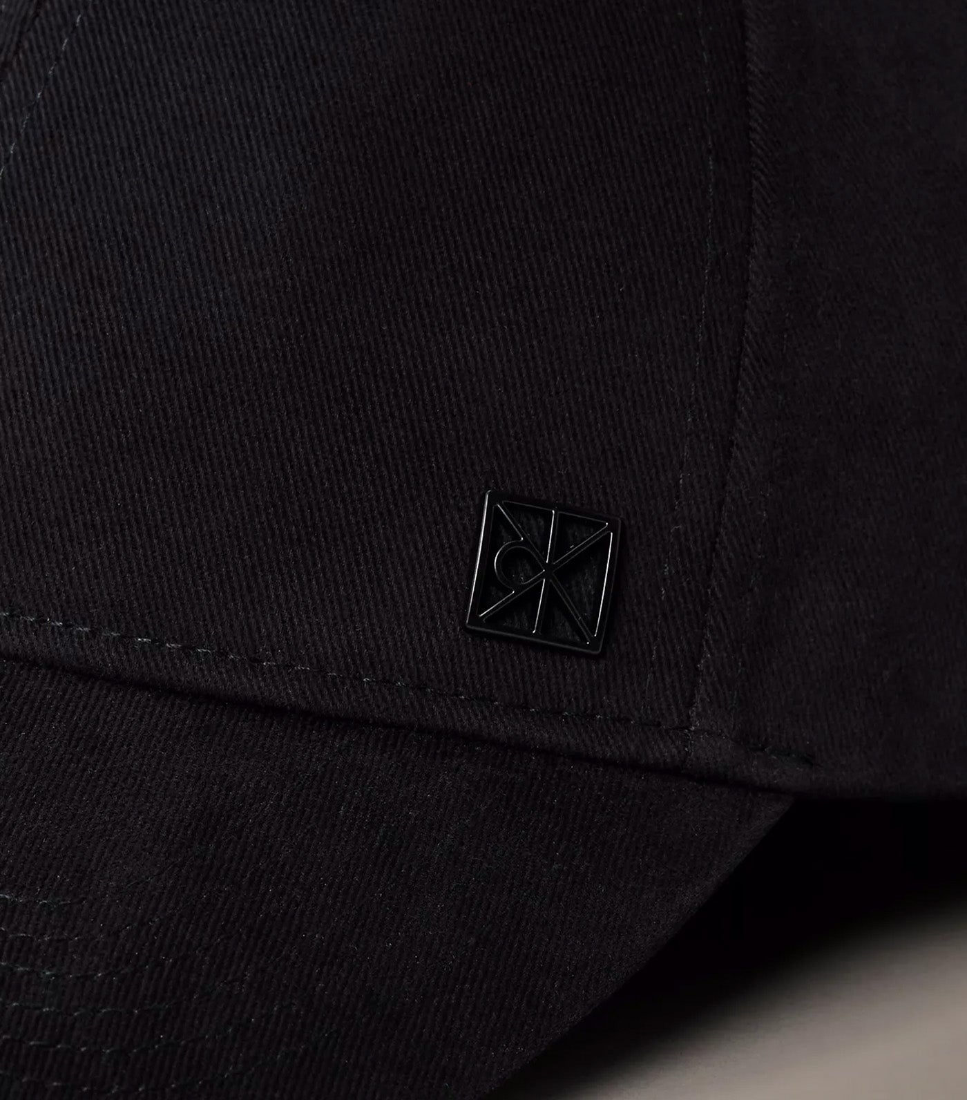 Emblem Hardware Baseball Cap Black
