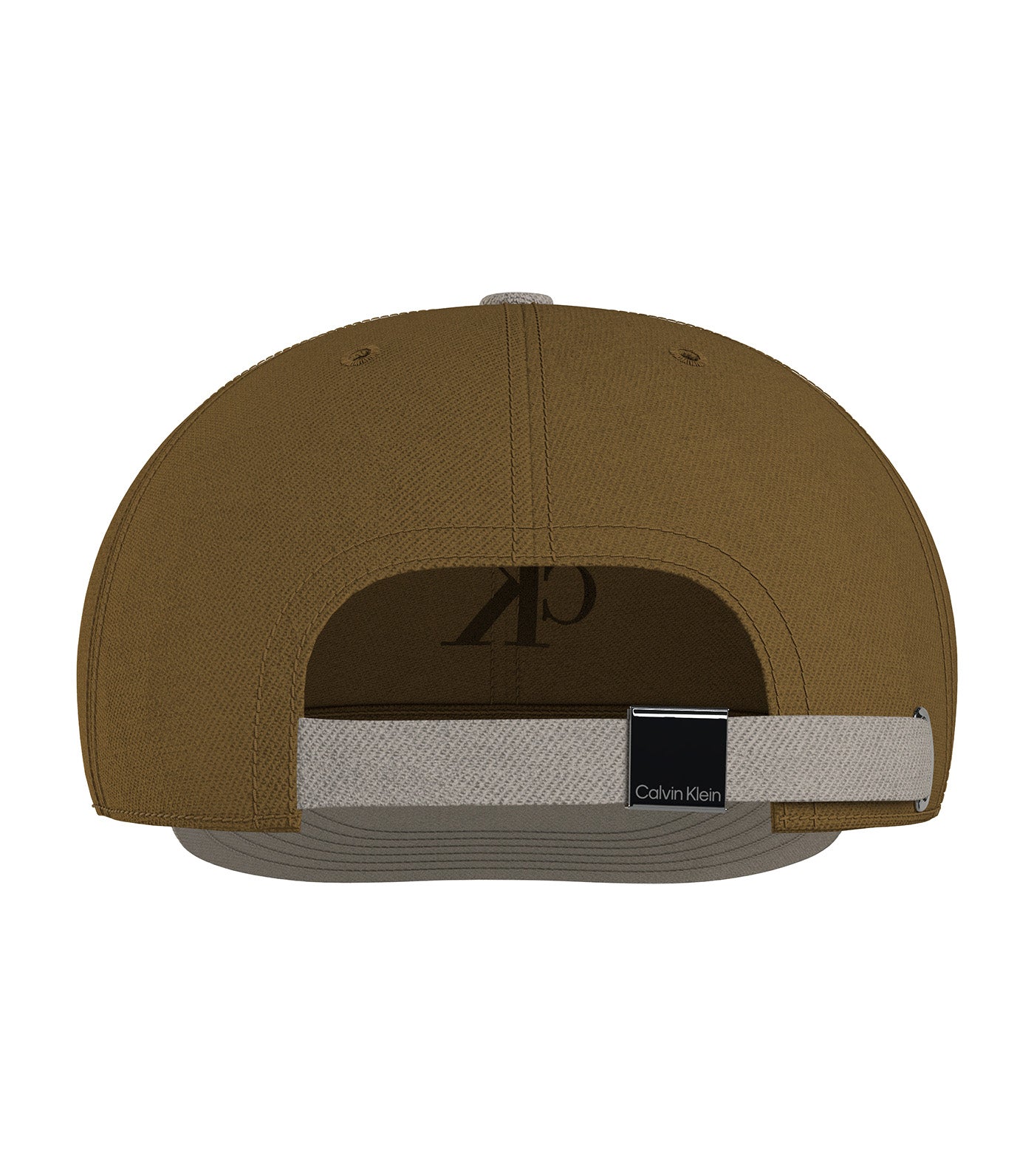 Monogram Embroidered Color-Blocked Cap Cumin