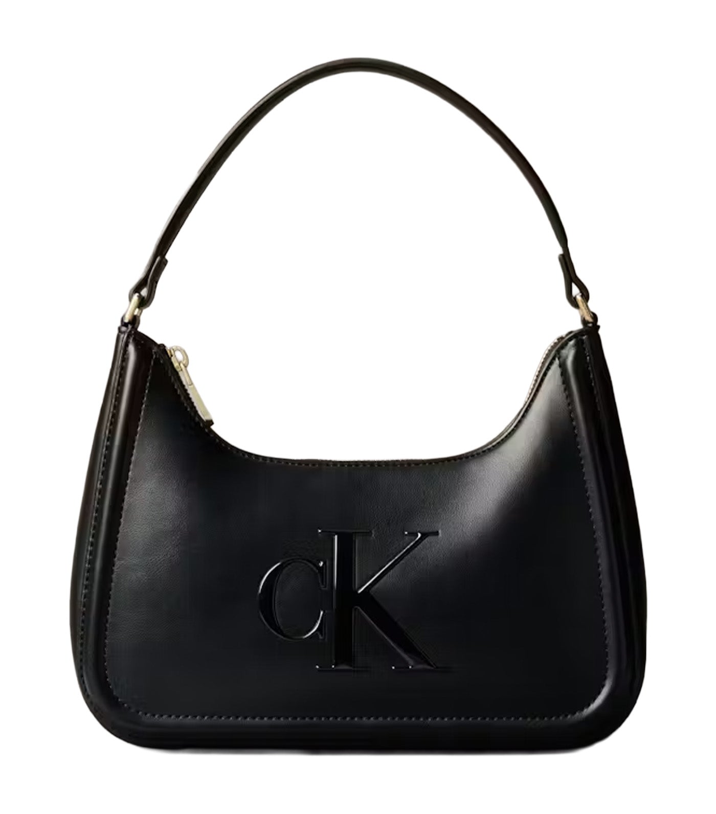 Embossed Monogram Shoulder Bag