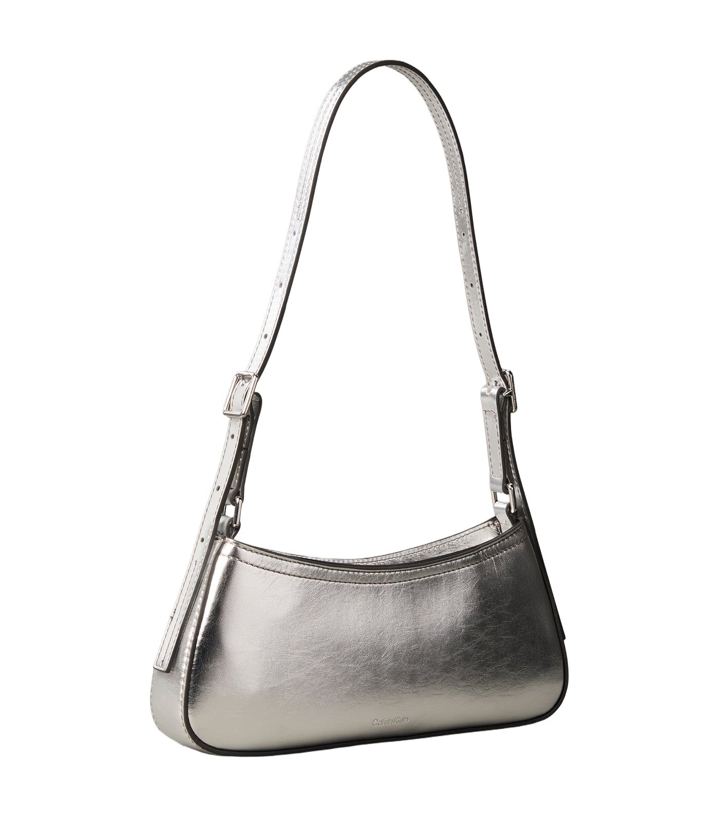 Monogram Small Shoulder Bag Silver Metallic