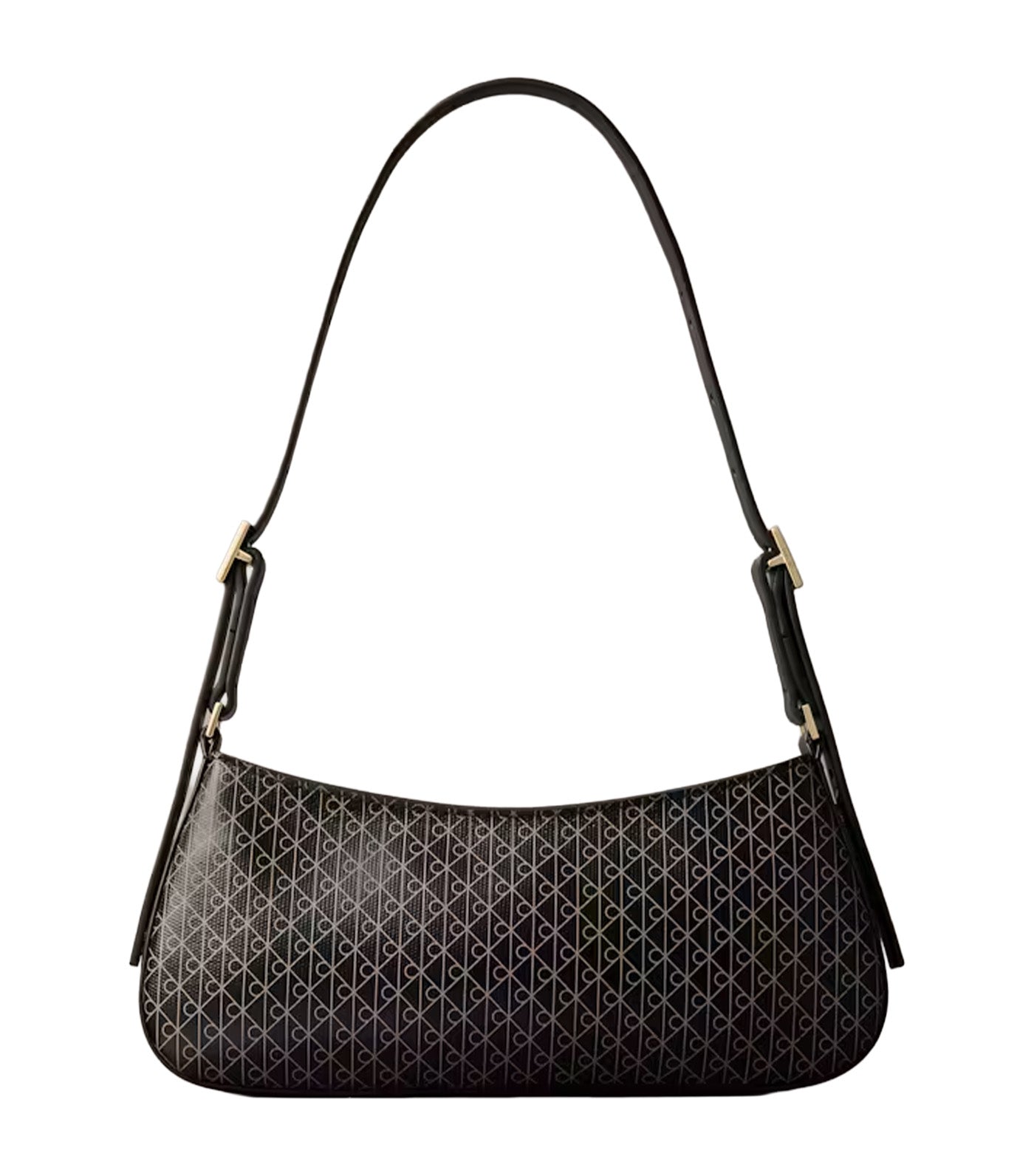 Coated Emblem Small Shoulder Bag
