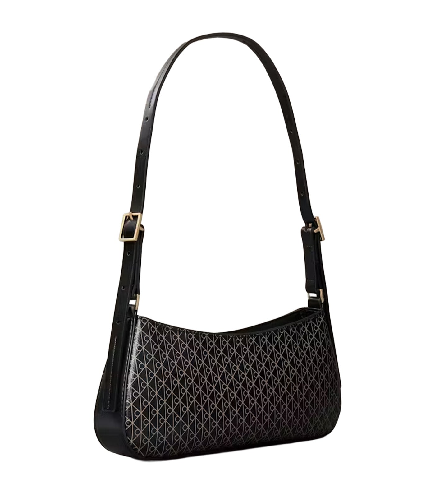 Coated Emblem Small Shoulder Bag