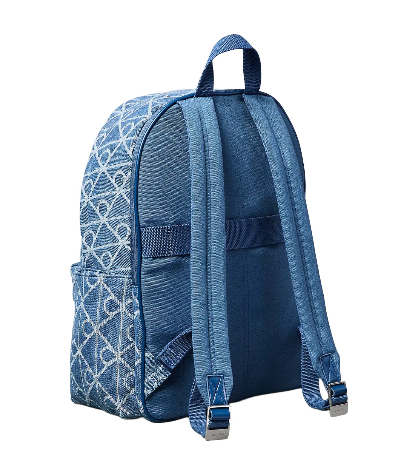 Men's Denim Round Backpack Denim JQD Medium Wash