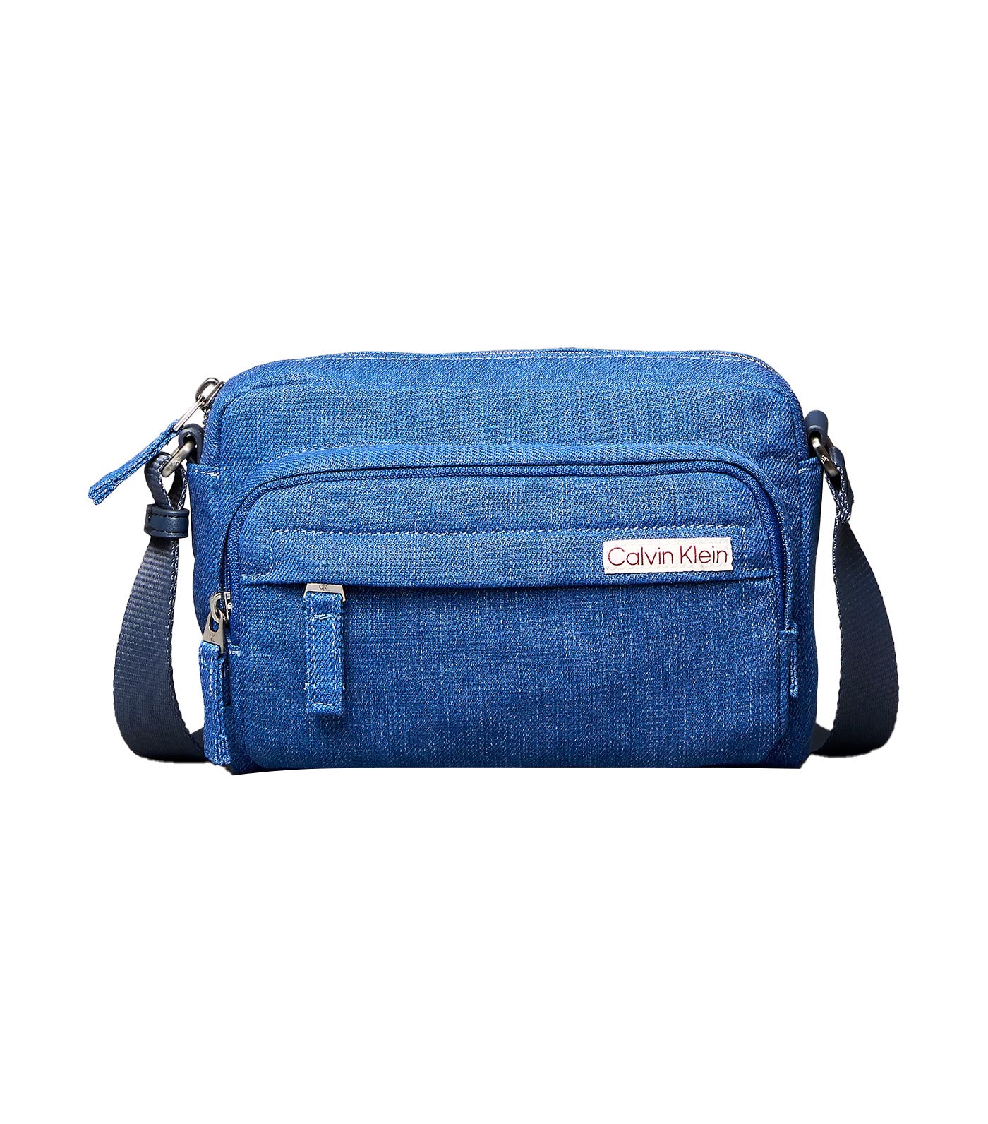 Sleek Denim Utility Camera Bag True Blue