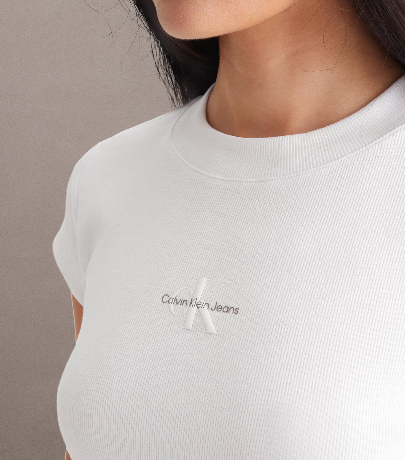 Monogram Baby Tee Bright White