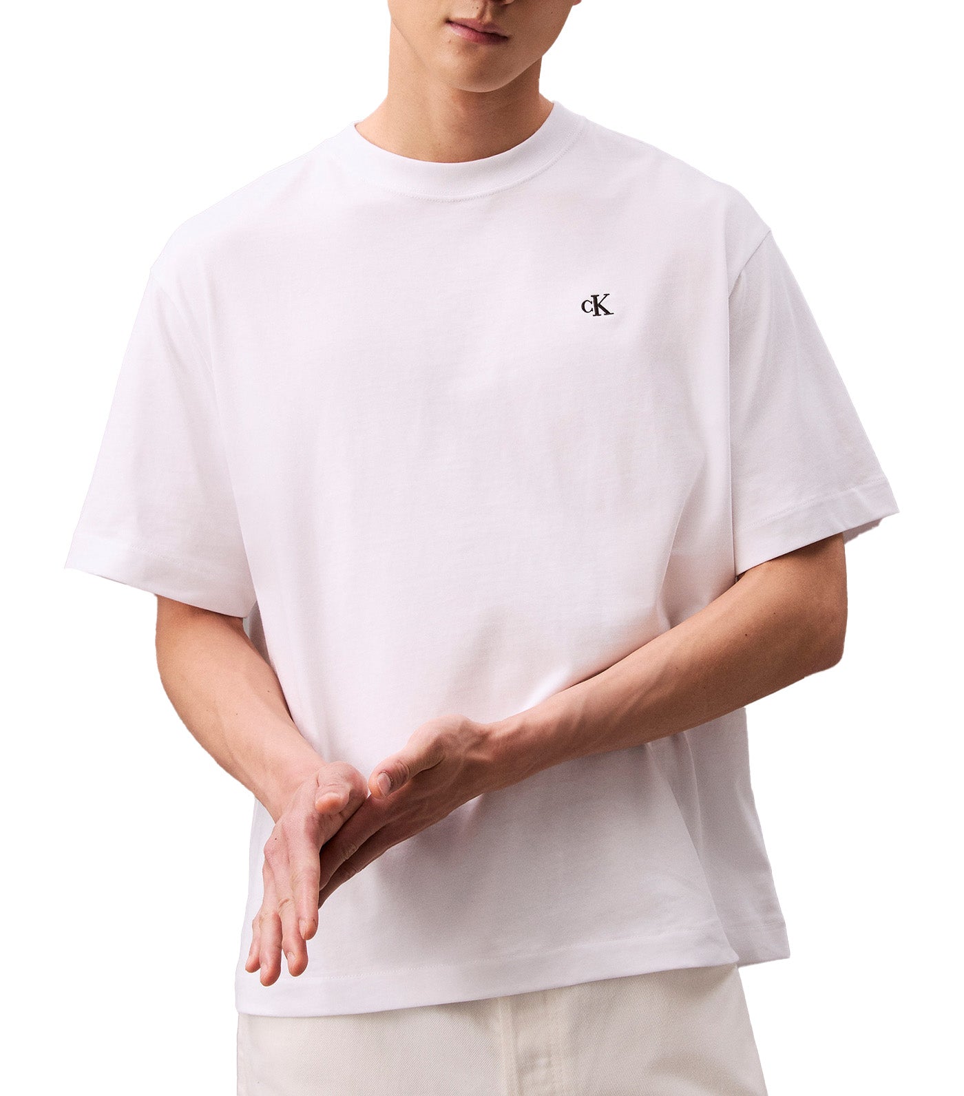 Archive Logo Relaxed Crewneck T-Shirt Brilliant White