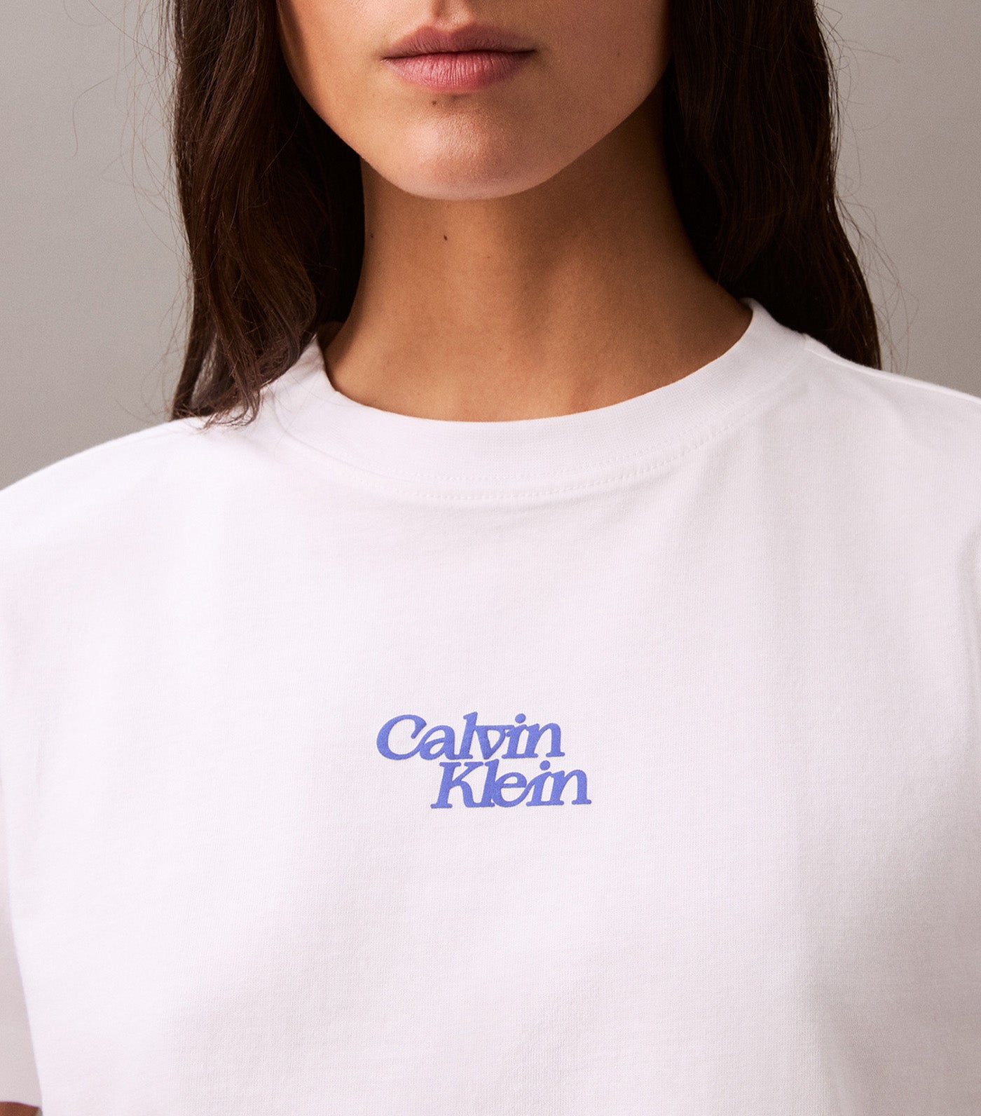 Flocked Logo Graphic Slim T-Shirt