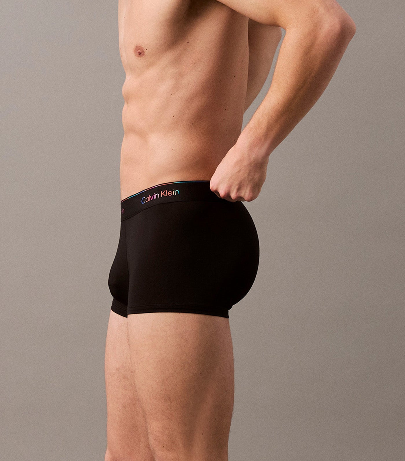 Microfiber Stretch Pride Low Rise Trunk Black