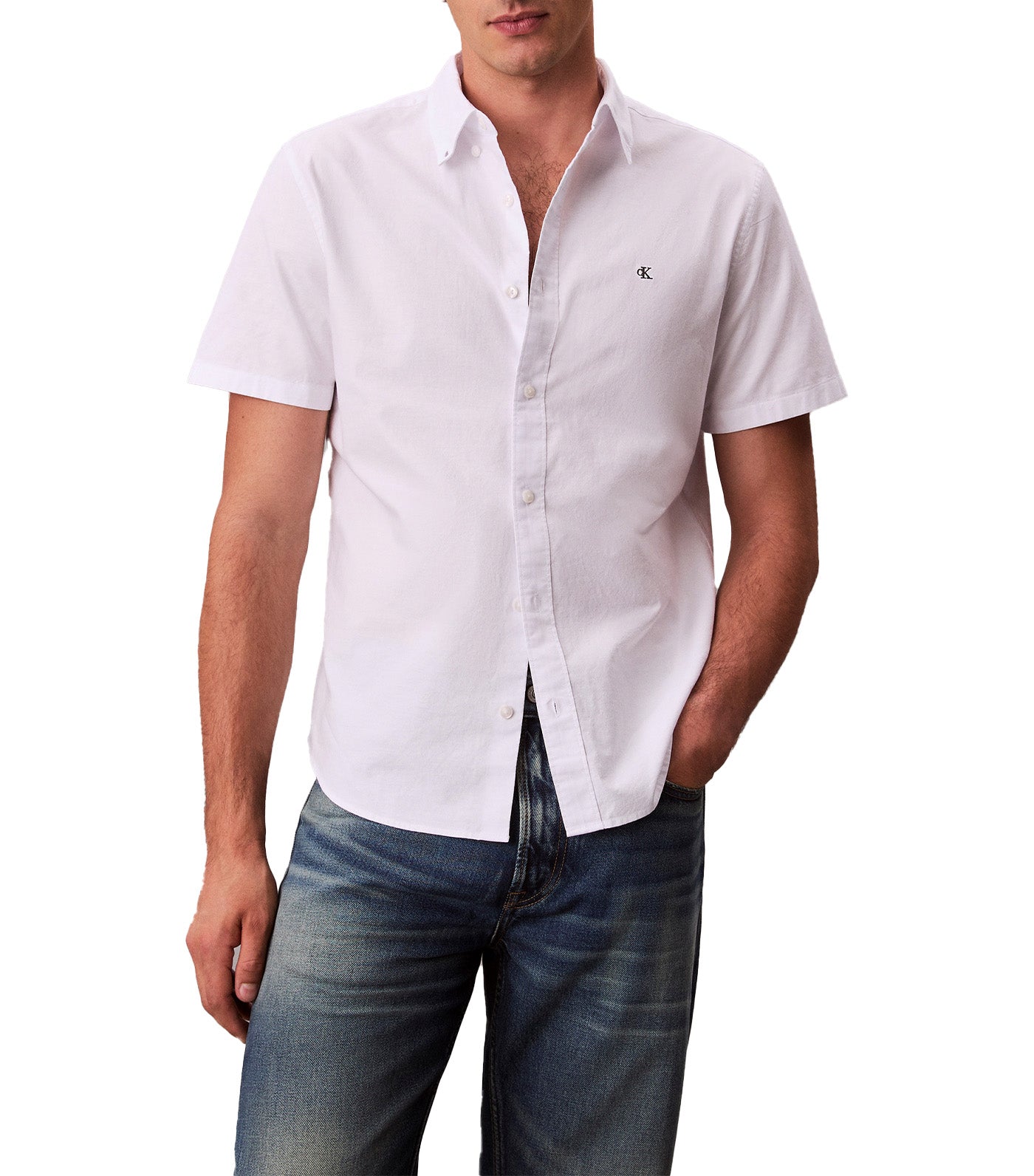 Short Sleeve Classic Oxford Shirt Brilliant White