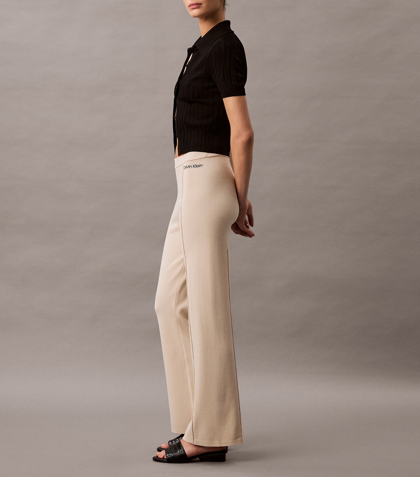 Stretch Viscose Trousers Turtledove