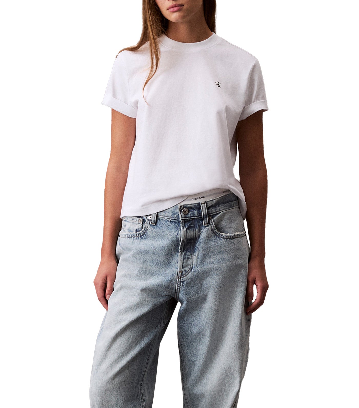 Archive Logo Crewneck Tee Brilliant White