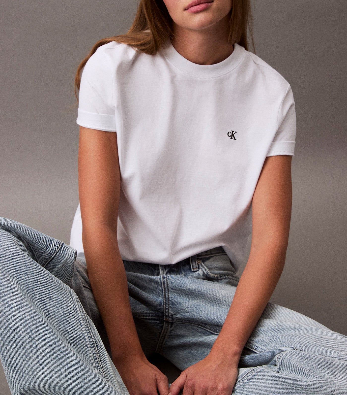 Archive Logo Crewneck Tee Brilliant White