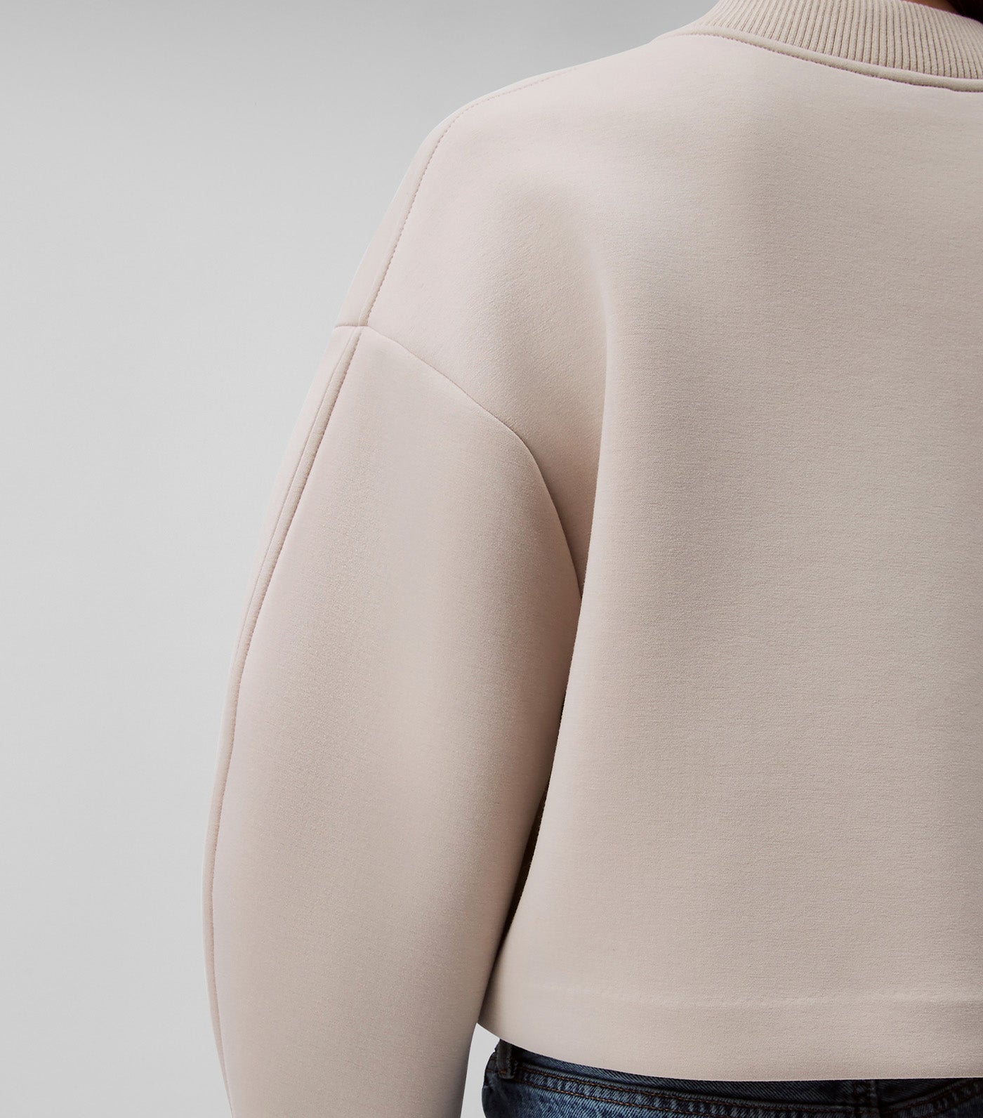 Scuba Relaxed Bomber Jacket Feather Gray