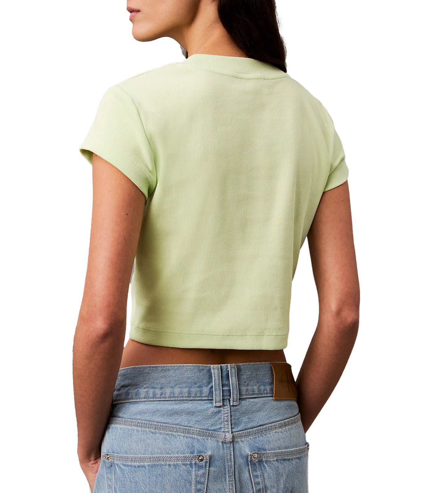 Monogram Logo Ribbed Baby Tee