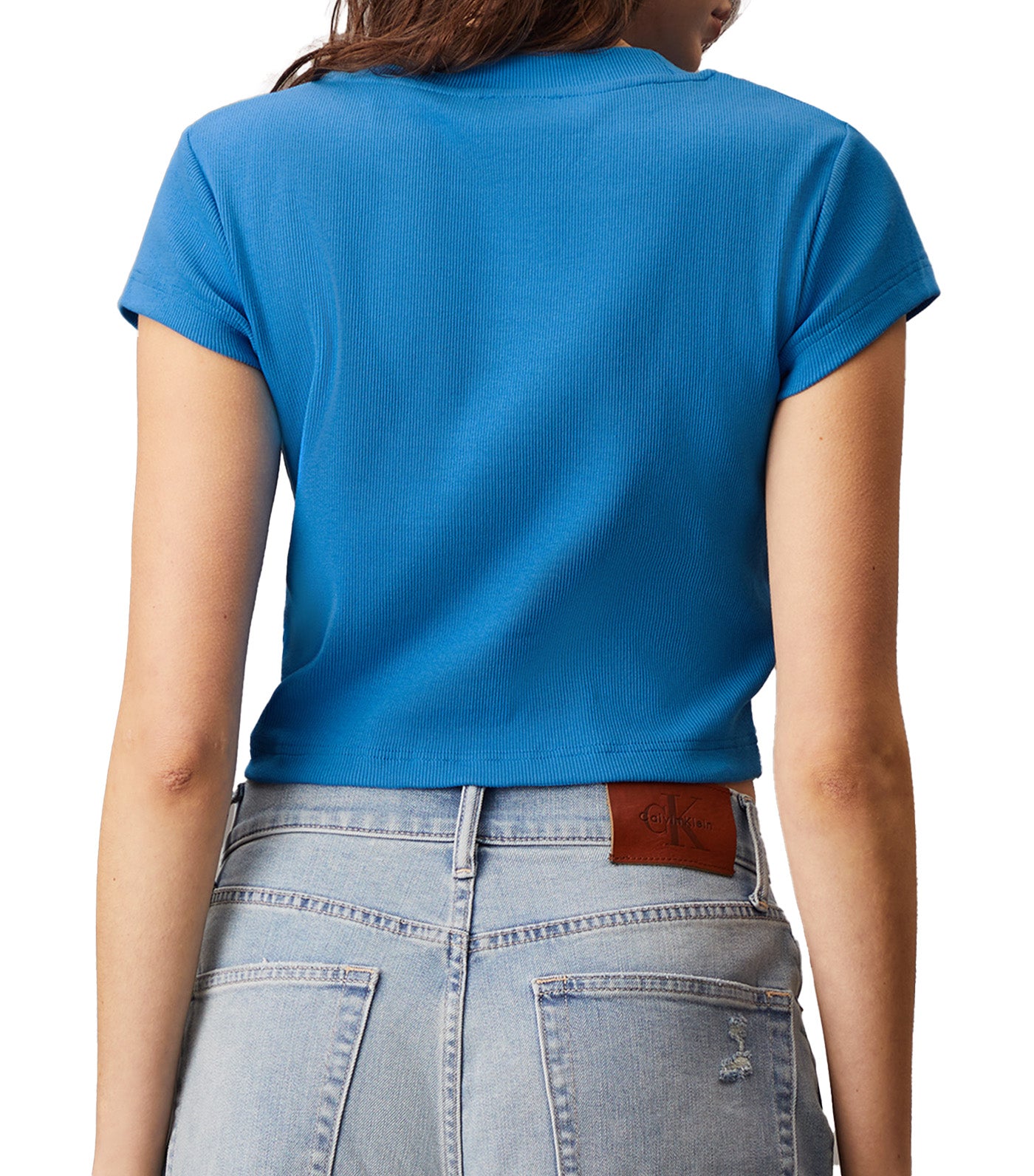 Monogram Logo Ribbed Baby Tee