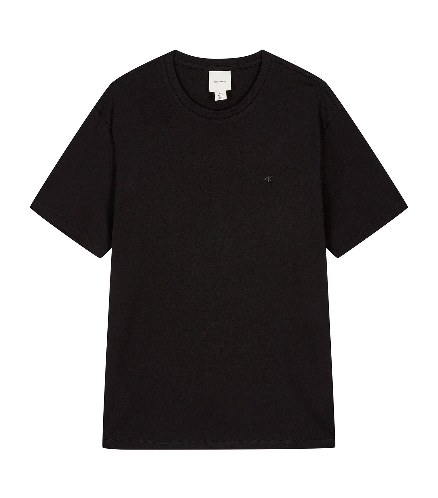 Short Sleeve Chest Embroidery Crewneck Tee
