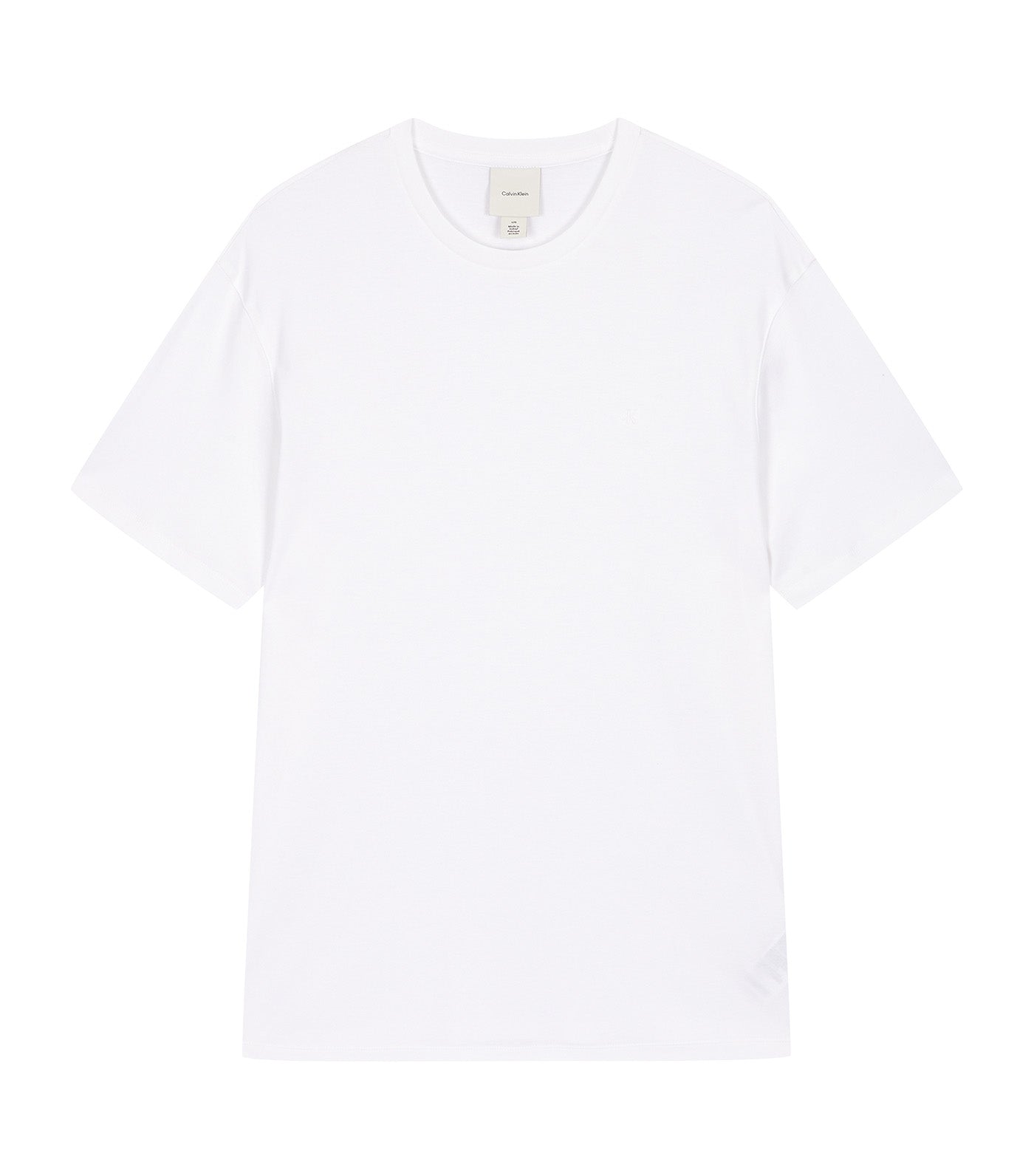 Short Sleeve Chest Embroidery Crewneck Tee