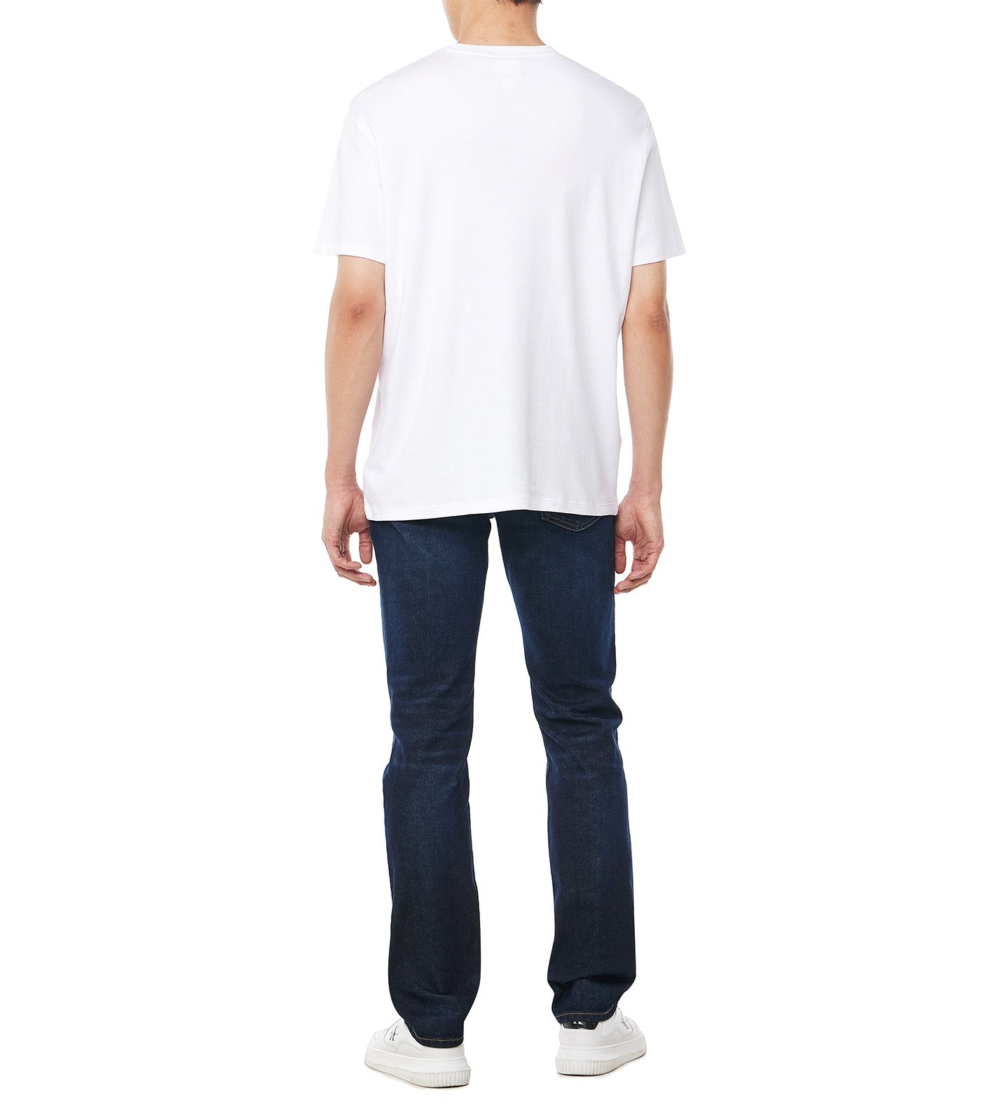 Short Sleeve Chest Embroidery Crewneck Tee