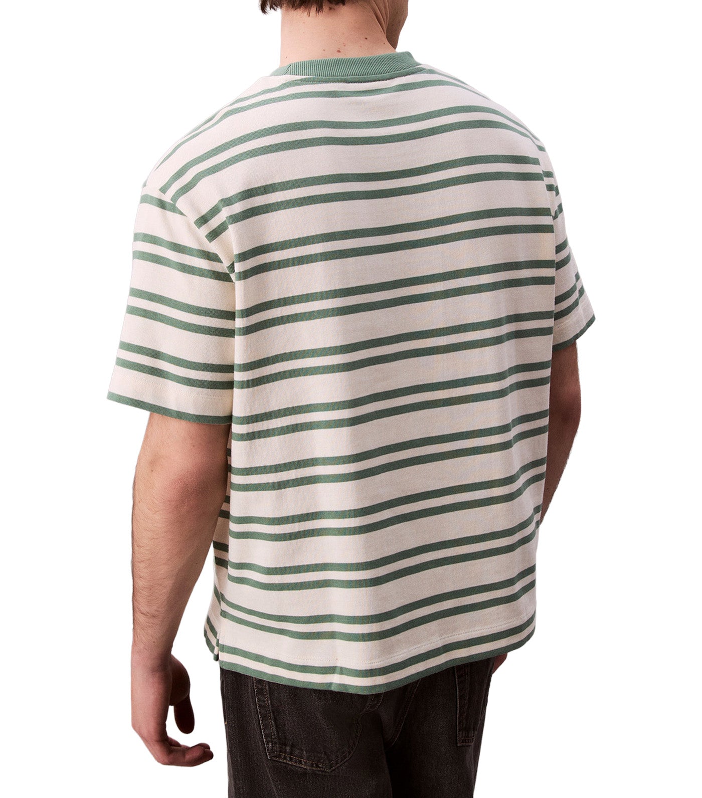 Cotton Stripe Relaxed T-Shirt