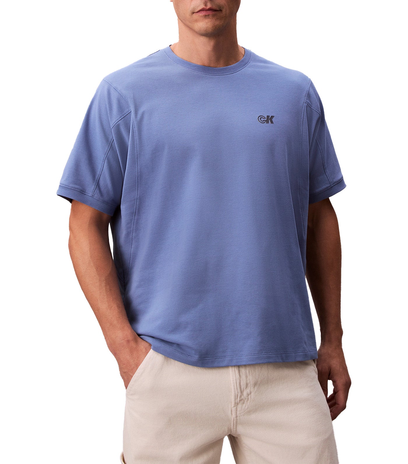 Cooling Pique Logo Graphic Relaxed T-Shirt