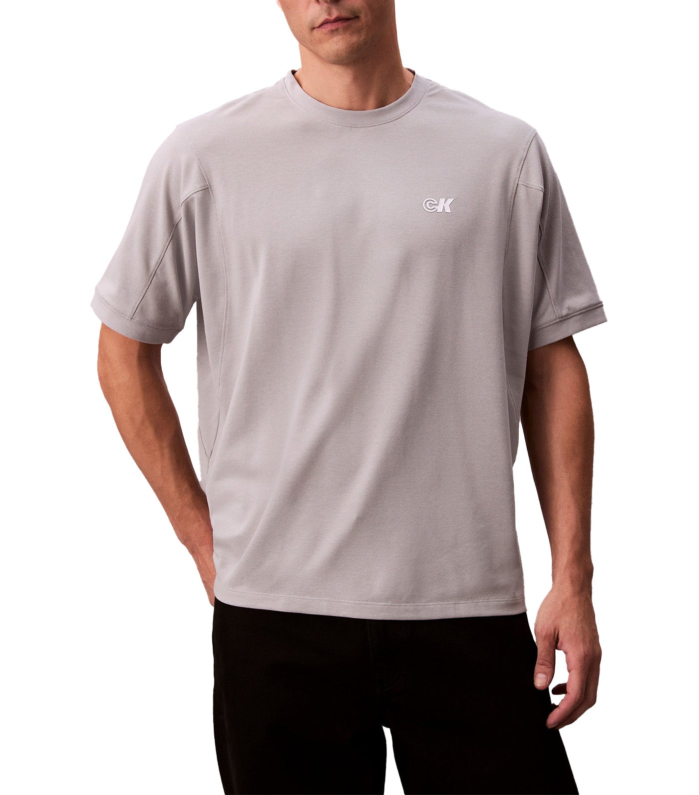 Cooling Pique Logo Graphic Relaxed T-Shirt