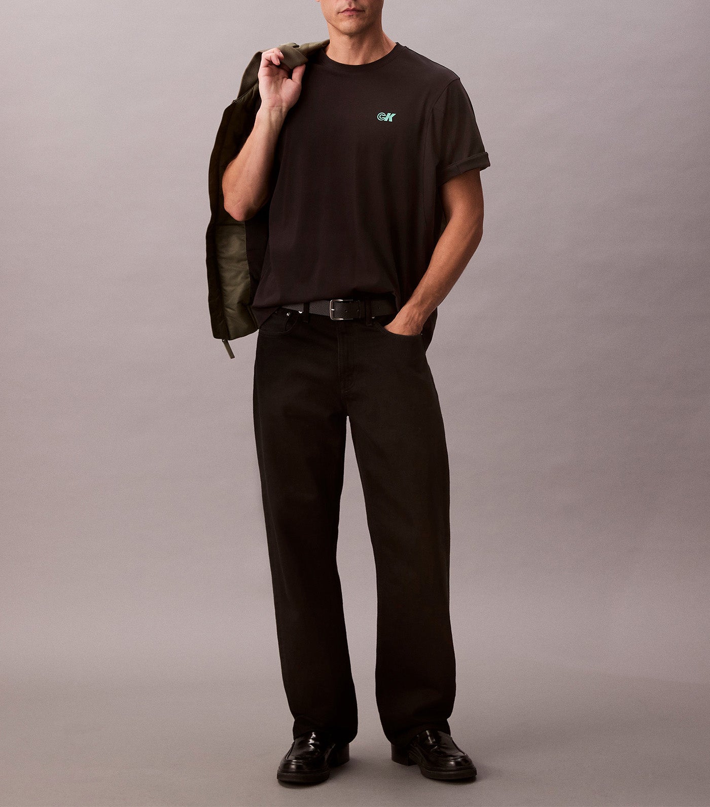 Cooling Pique Logo Graphic Relaxed T-Shirt