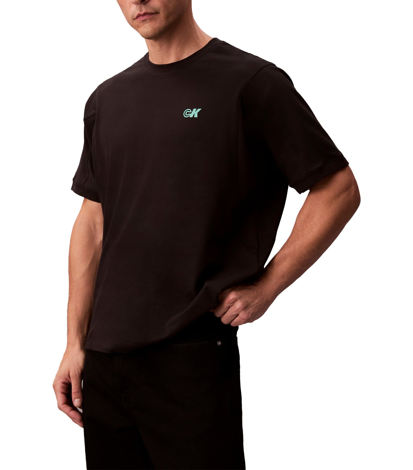 Cooling Pique Logo Graphic Relaxed T-Shirt