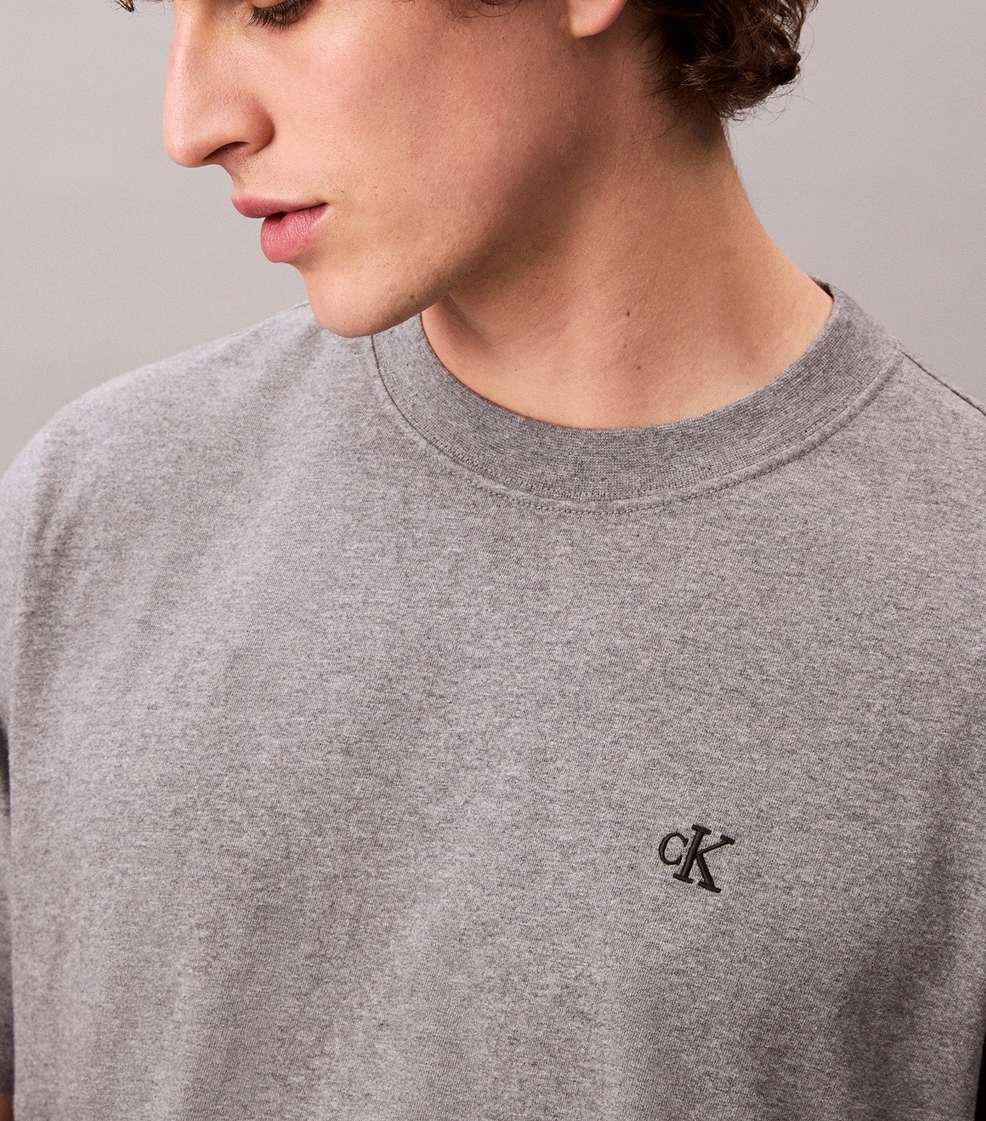 Embroidered Monogram Logo Relaxed T-Shirt